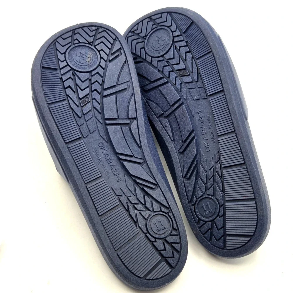 Okabashi NAVY BLUE Men's Slide Coast Sandals Size‎ 11
